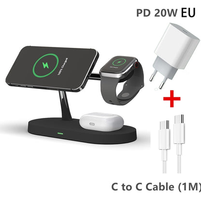 3-in-1 Wireless Mag-Safe Charger Stand