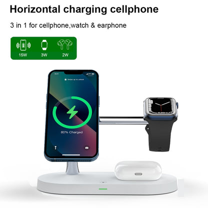 3-in-1 Wireless Mag-Safe Charger Stand